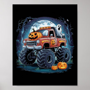 Ghost Pumpkin Spooky Season Halloween Costume Poster