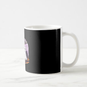 Ghost pumpkin ufo retro halloween alien horror coffee mug