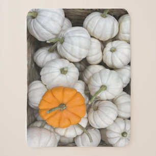 Ghost Pumpkins with a sneaky orange one Sherpa Blanket