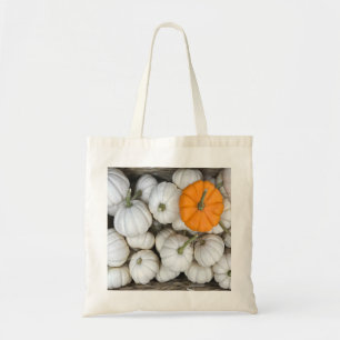 Ghost Pumpkins with a sneaky orange one Tote Bag