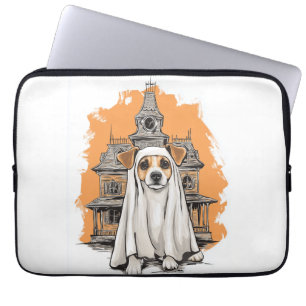 Ghost Pup � Spooky Dog Costume Laptop Sleeve