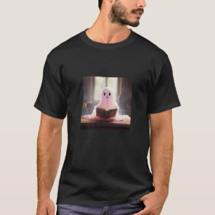 Ghost Reading Book Lover Library Premium T-Shirt