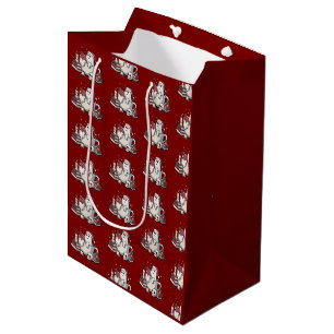 Ghost Reading Books Christmas Teacher Bookworm  Medium Gift Bag