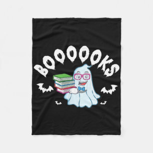 Ghost Reading Books Halloween Costume For Teacher Fleece Blanket