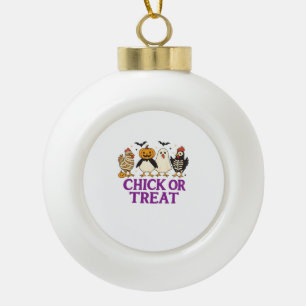 Ghost Reading in Cosy Halloween Library Classic T- Ceramic Ball Christmas Ornament