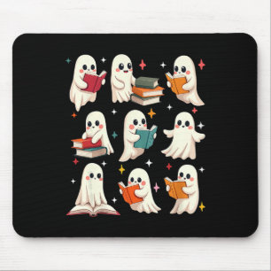 Ghost Reading Teacher Halloween Costume Librarian Mouse Pad