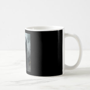 Ghost red heart hand scary face horror poster coffee mug