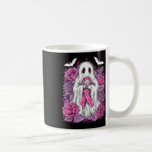 Ghost Ribbon Breast Cancer Awareness Halloween Flo Coffee Mug