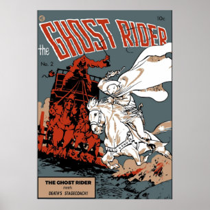 Ghost Rider Comic Cover Poster