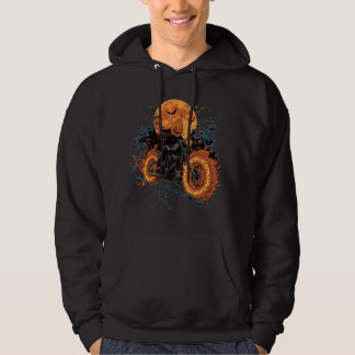 Ghost Rider Pumpkin Motorcycle Halloween Hoodie