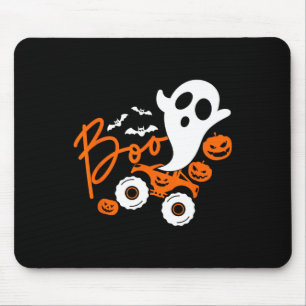 Ghost rider truck Monster Halloween pumpkin Mouse Pad