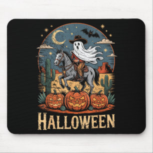 Ghost Riding Horse Halloween Season Mouse Pad