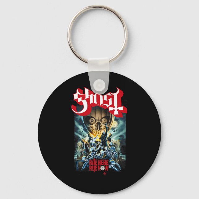 Ghost – Rite Here  Key Ring (Front)