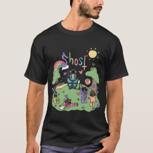 Ghost Rock Band Design T-Shirt