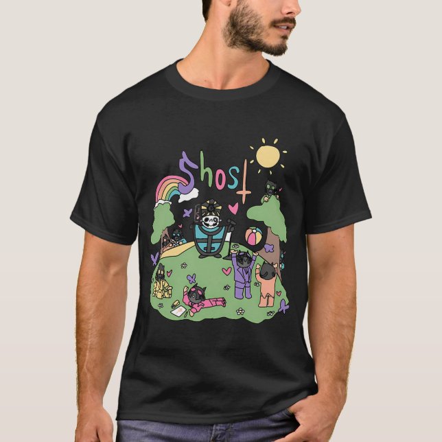 Ghost Rock Band Design T-Shirt (Front)