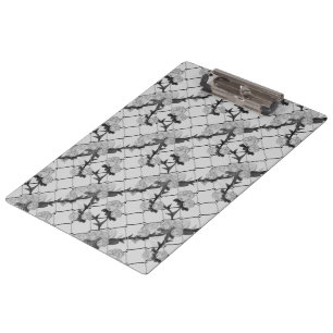 Ghost Rose Climbing a Chain Link Fence Seamless Pa Clipboard