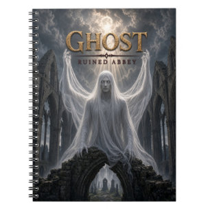 Ghost Ruined Abbey Dark Cinema Notebook