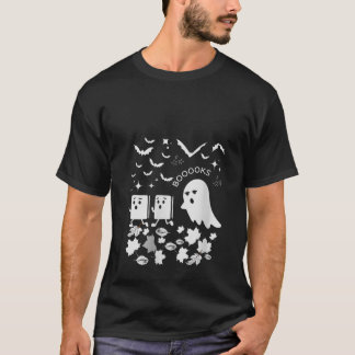 Ghost Scares Books Halloween Teacher Halloween Pa T-Shirt