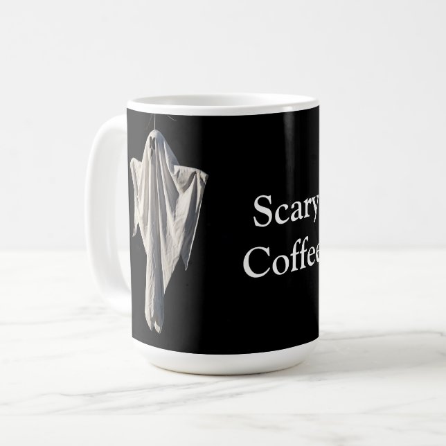Ghost Scary Coffee Mug (Front Left)