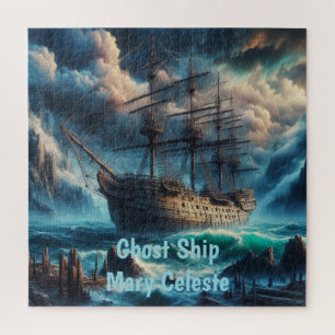 Ghost Ship Mary Celeste Haunting Maritime Mystery Jigsaw Puzzle