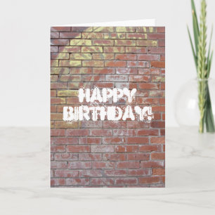 Ghost Sign, Happy Birthday! Card