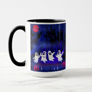 Ghost Singing Contest in Haunted Forest Graveyard Mug