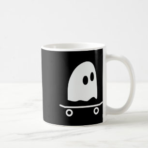 Ghost Skateboard Lazy Halloween Costume Funny Skat Coffee Mug