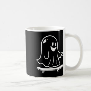 Ghost Skateboard Lazy Halloween Costume Funny Skat Coffee Mug