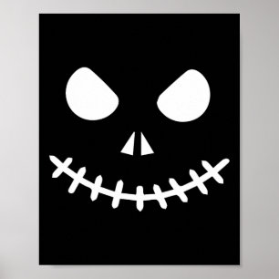 Ghost Skeleton Halloween Poster