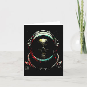 Ghost Skeleton - Spooky Skull Halloween Costume Card