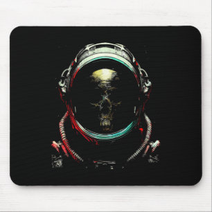 Ghost Skeleton - Spooky Skull Halloween Costume Mouse Pad