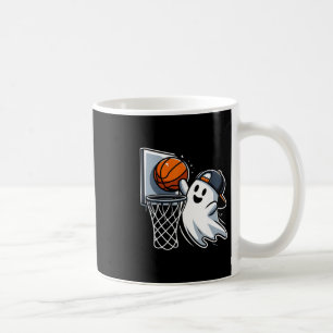 Ghost Sketll Dunk Ghost Playing Sketll Halloween  Coffee Mug