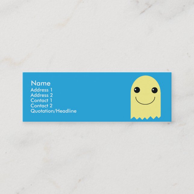Ghost - Skinny Mini Business Card (Front)
