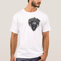 Ghost Skull Gothic Halloween T-Shirt | Spooky Skul