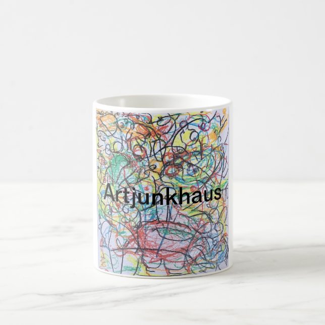 Ghost Smoke Alpine Hotel Jeff Hankamer Artjunkhaus Coffee Mug (Center)