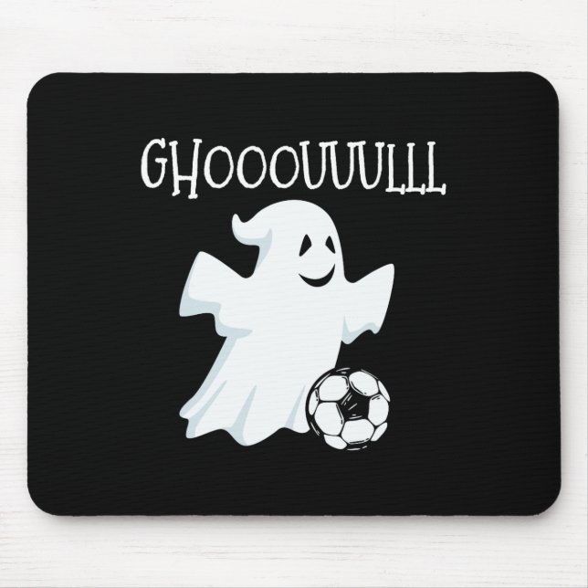 Ghost Soccer Halloween  Mouse Pad (Front)