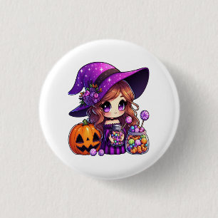Ghost Spooky Mama Retro Halloween Vintage Design 3 Cm Round Badge