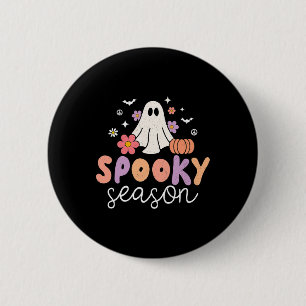 Ghost Spooky Season 6 Cm Round Badge