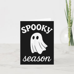 Ghost Spooky Season Halloween Costume  Card