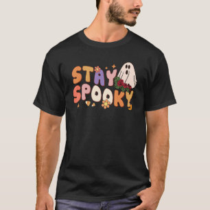 Ghost Stay Spooky Retro Halloween Costume Essentia T-Shirt