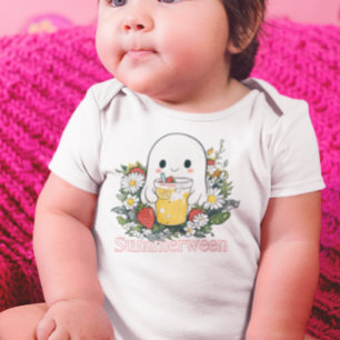 Ghost Summerween Summer Halloween Baby Bodysuit