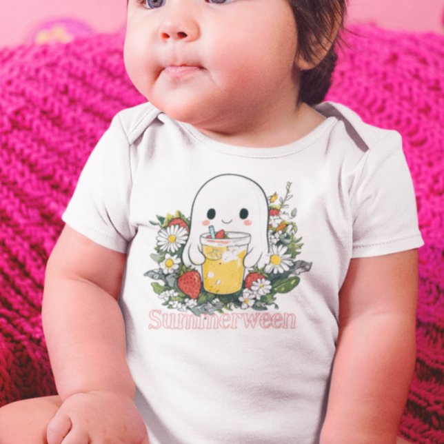 Ghost Summerween Summer Halloween Baby Bodysuit (Creator Uploaded)
