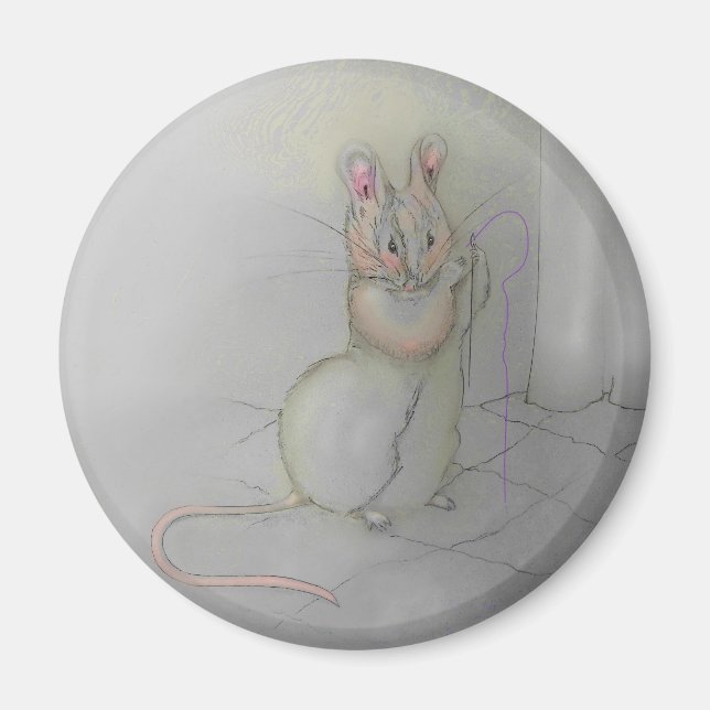 Ghost Tailor Mouse Magnet 3 inch Round (Front)