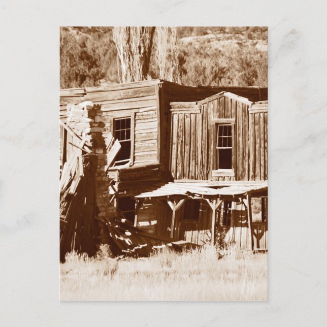 Ghost Town image from Utah Postcard (Front)