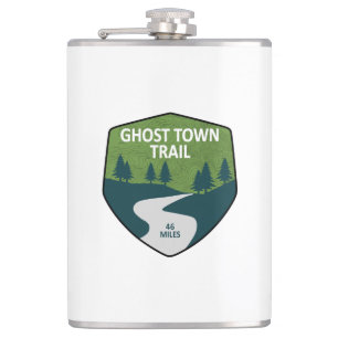 Ghost Town Trail Pennsylvania Hip Flask