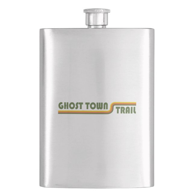 Ghost Town Trail Pennsylvania Hip Flask (Front)