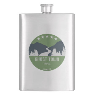 Ghost Town Trail Pennsylvania Hip Flask