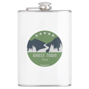 Ghost Town Trail Pennsylvania Hip Flask