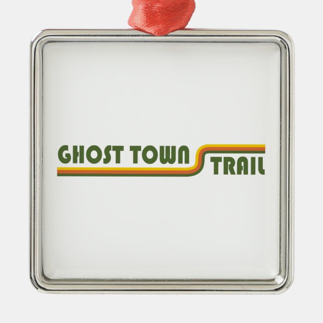 Ghost Town Trail Pennsylvania Metal Ornament (Front)