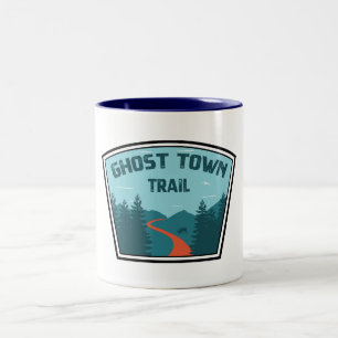Ghost Town Trail Pennsylvania Two-Tone Coffee Mug